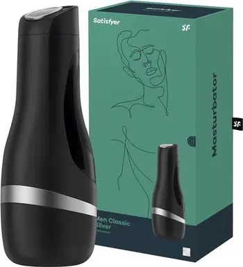 Satisfyer classic für Männer, Schwarz oder Silber