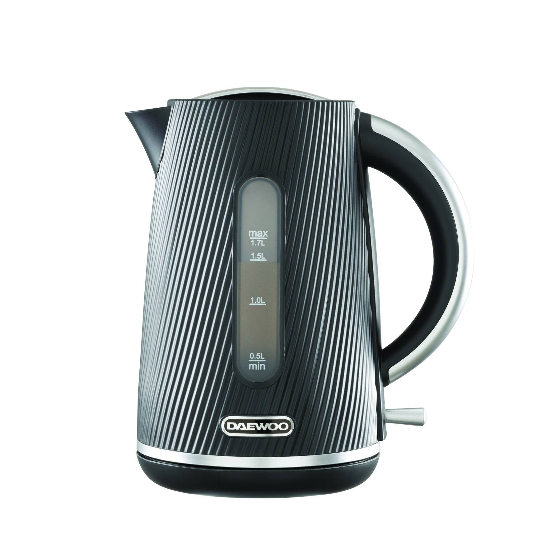 DAEWOO Cascade Kettle, 1.7L, Textured, Black - SDA2773GE