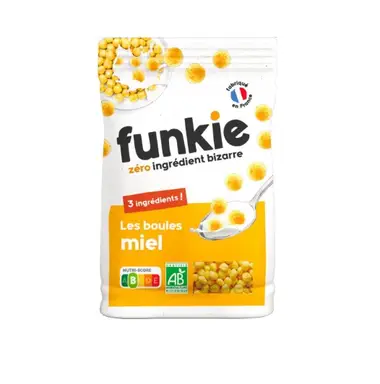 FUNKIE Céréales biologiques boules miel - 300 g