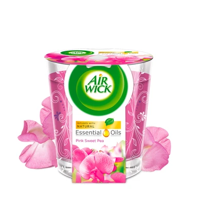 Air Wick Candle Pink Sweet Pea 105g