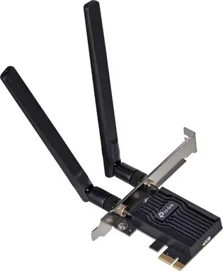 TP-Link Archer TX20E AX1800 Wi-Fi 6 PCIe Adapter für PC, Bluetooth 5.2, Dualband 1201 Mbit/s (5 GHz) + 574 Mbit/s (2,4 GHz), WPA3, MU-MIMO, kompatibel mit Windows 10/11
