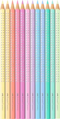 Faber-Castell Sparkle Colouring Pencils Sparkle Pastel, Tin of 12