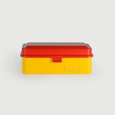 Kodak Boîte de rangement en métal pour pellicule 35 mm - Rouge