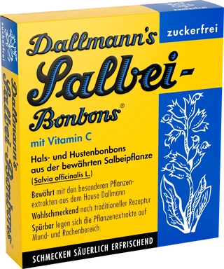 Dallmann's Salbei-Bonbons mit Vitamin C Zuckerfrei