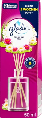 Glade Raumduftduftstäbchen, für Zuhause und das Badezimmer, mit natürlichen Ölen, Relaxing Zen, hält 5 Wochen, 50 ml