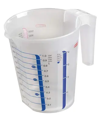 Curver maatbeker - Chef At Home - 1 liter - Premium opbergoplossing, duurzaam kunststof, moderne huisorganisatie
