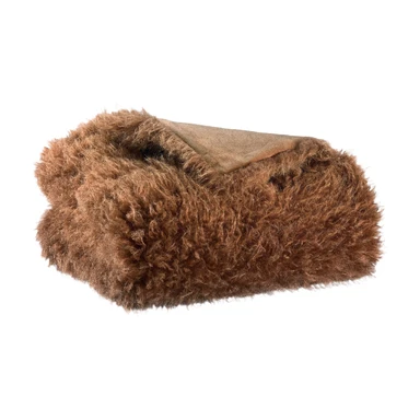 Vivaraise Plaid Betani acajou - 130 x 160 cm