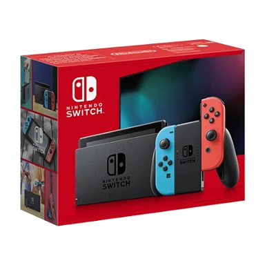 Nintendo Switch Console avec manettes Joy-Con, version UE - Bleu néon / rouge néon