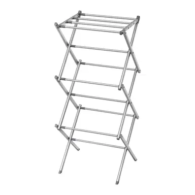 BLACK+DECKER Grey Extendable Compact Clothes Airer