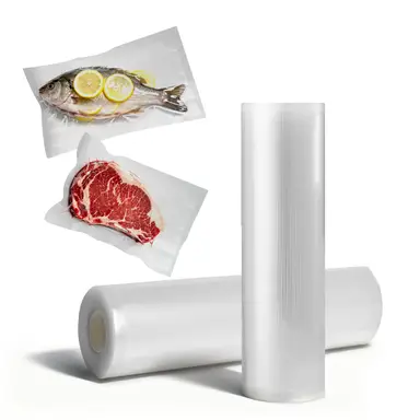 ATSHARK Vakuumierbeutel, 2 Rollen (20 x 600 cm) – BPA-frei, Robust und Extra Dick, Ideal für die Aufbewahrung von Lebensmitteln und Zum Schmoren, VB20600