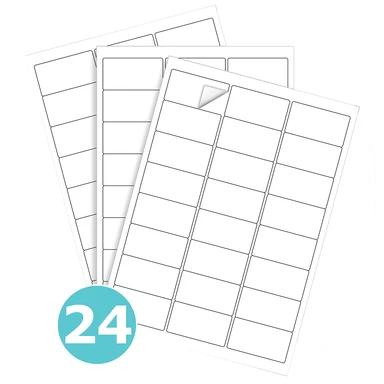 Triplast A4 Address Labels 24 Per Sheet White Pack of 10