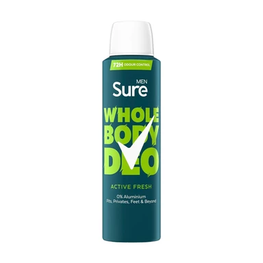 Sure Men Active Fresh Whole Body Deodorant 150ml