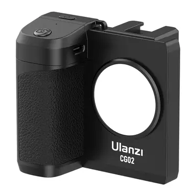 Poignée Smartphone ULANZI Cap Grip CG-02 avec Télécommande Bluetooth Détachable, Stabilisateur iPhone à 3 Niveaux de Lumière pour des Selfies Parfaits