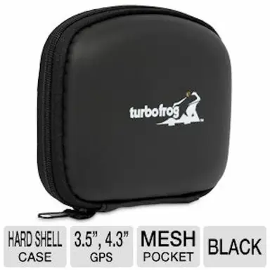 Turbofrog Hard Shell Case voor GPS - Ondersteunt GPS-apparaten tot 4.3", Zwart