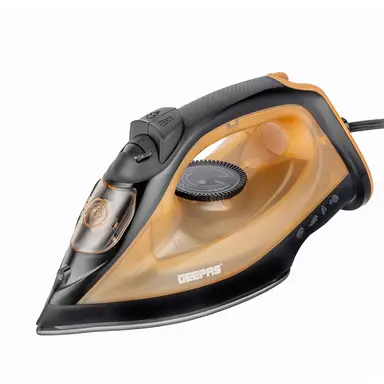 Geepas Steam Iron | Clothes Dry & Steam Press，1800W Gold