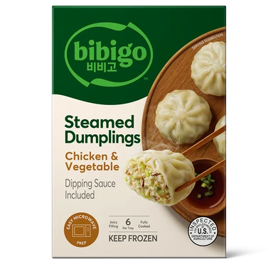 Bibigo Raviolis coréens vapeur poulet et légumes surgelés - 560 g
