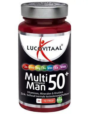 Lucovitaal Multi Man Compleet 50+ met Ginkgo Biloba 40 tabletten