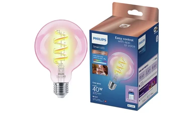 Philips Smart Light Bulb LED Globe Filament Screw E27 Full Colour & Warm/Cool Spectrum 40W