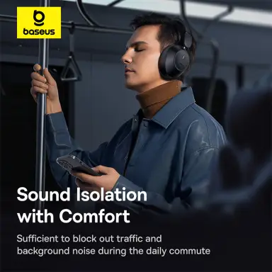 Baseus Bass 30 Max Wireless Headphones Cosmic Black