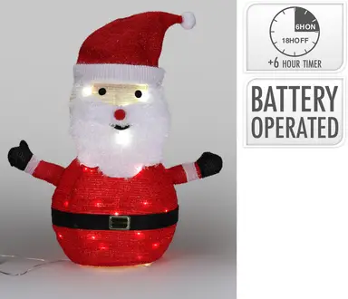 Santa Claus shaped LED light