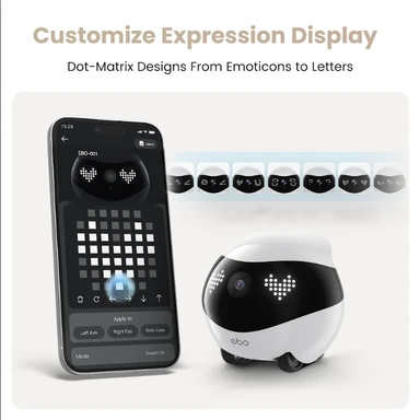 Enabot EBO Air 2 Metgezel Roboot (Duif Wit)