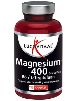Lucovitaal Magnesium 400 met Vitamine B6 en L-Tryptofaan 120 capsules
