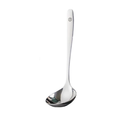 ochama x J.ZAO Grote Soeplepel - 304 Roestvrij Staal, Lange Handgreep, Ideaal voor het Serveren van Soep Lepel