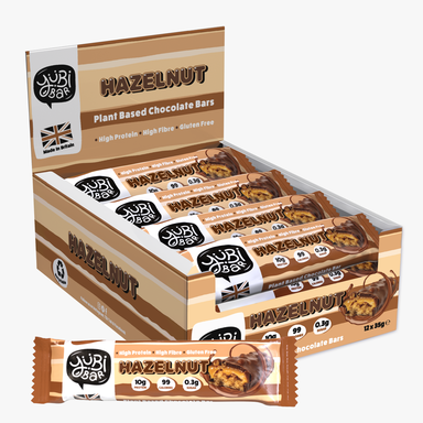 YuBi Bar Protein Nutrition Bar Protein Bars Hazelnut - 12 x 35g