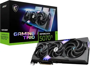 MSI GeForce RTX 5070 Ti 16G GAMING TRIO OC Graphics Card 