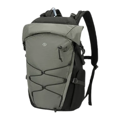 ochama×J.ZAO Sports Series Outdoor Hiking Backpack, 25L, Breathable Back Support, Cloudy Green