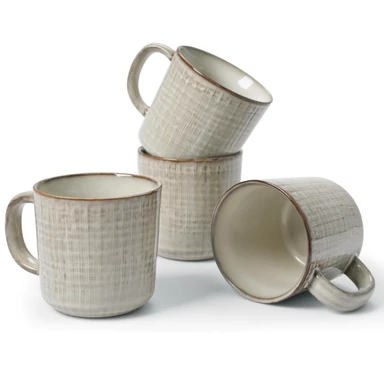 Famiware Moonlight Kaffeebecher-Set, 4 Stück, 13oz, Summer Sand