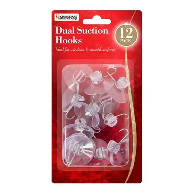 Christmas Workshop Dual Suction Hooks 12pcs