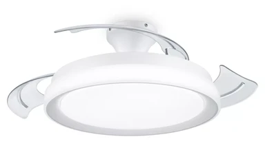 Philips Ceiling Light LED & Retractable Fan Bliss 3 Brightness Settings with Remote White 28W+35W