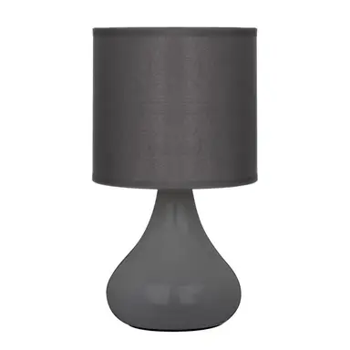 Maison by Premier Table Lamp Bulbus Ceramic Grey H:26cm
