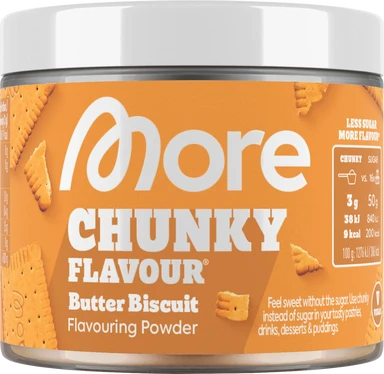 More Nutrition Chunky Flavour Butterkeks Backaromen 90 g