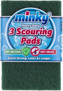 Minky Flat Scourers  Pack of 3