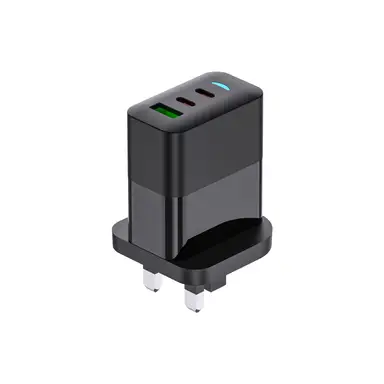 PAVAREAL K127CTC British standard GaN A+C+C PD65W charger set (dual flash charging) black