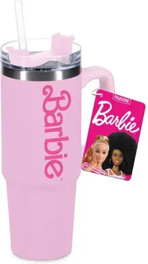 Paladone Barbie Logo Thermosbeker - 1200 ml, Roze