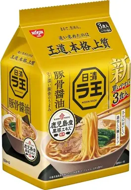 Nissin Raoh Ramen Tonkotsu Sojasauce Geschmack 100g*3p/Packung
