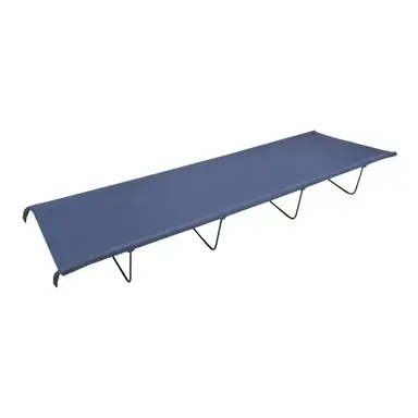 Milestone Camping Bed Folding Durable & Lightweight Steel/Fabric Blue 59x180cm