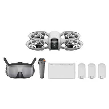 DJI Neo Motion Fly More Combo, Mini Drone with 4K UHD Camera for Adults, 135g Self Flying Drone that Follows You, Palm Takeoff, Subject Tracking, QuickShots, with RC Motion 3 and 3 Batteries