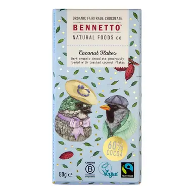Bennetto Coconut Flake Bar 80g
