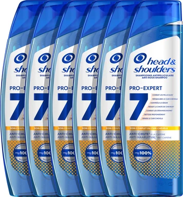 Head & Shoulders Pro-Expert 7IN1 - Anti-Roos Shampoo - Met Cafeïne - Voordeelverpakking - 6 x 250 ml