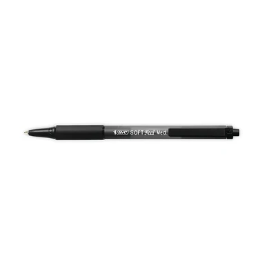 Bic SoftFeel Clic Retractable Ballpoint Pen Black, Pack of 12
