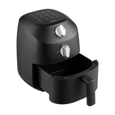 MIDEA Friteuse sans huile 2 L compacte, 1150 W, panier antiadhésif facile à nettoyer et compatible lave-vaisselle, conception peu encombrante pour petites cuisines, modèle MAF20P0BPK