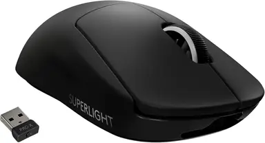 Logitech PRO X SUPERLIGHT Gaming-Maus, Schwarz