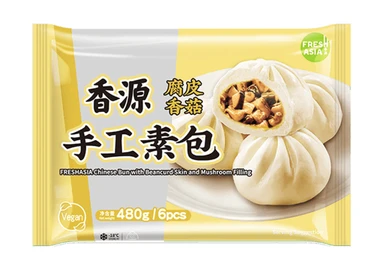FRESHASIA Chinese Bun with Beancurd Skin and Mushroom Filling 480g