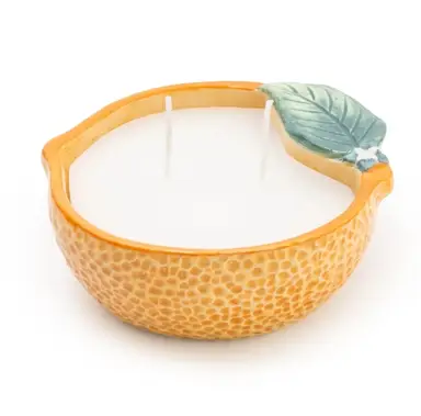 Candlelight Candle Orange Ceramic Orange Blossom Musk Orange