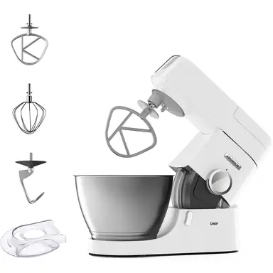Kenwood Chef Stand Mixer, White, KVC3100W