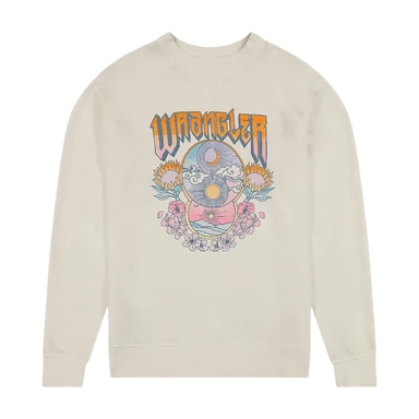 WRANGLER CREW SWEATSHIRT VINTAGE WIT, 3XL S